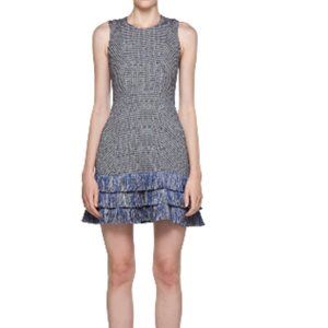 THEYSKENS' THEORY Tweed Deddie Tweed Fringe Dress